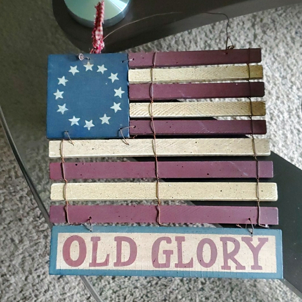 Primitive / Rustic Patriotic Wooden Sign